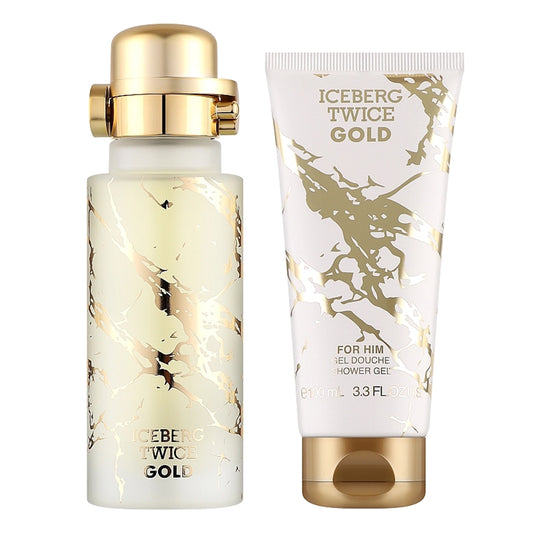 Twice Gold Eau de Toilette Uomo Confezione Regalo con Gel Doccia