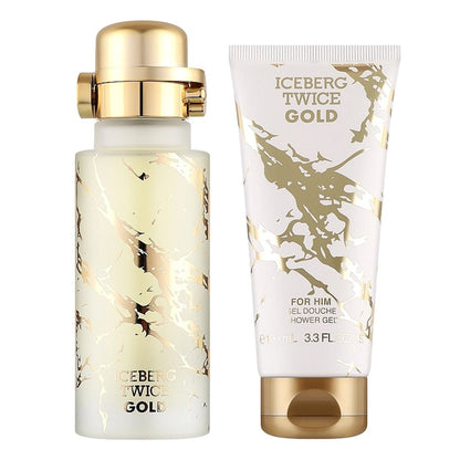 Twice Gold Eau de Toilette Uomo Confezione Regalo con Gel Doccia - GL Parfum