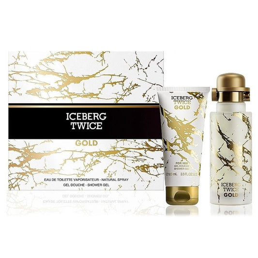 Twice Gold Eau de Toilette Uomo Confezione Regalo con Gel Doccia - GL Parfum