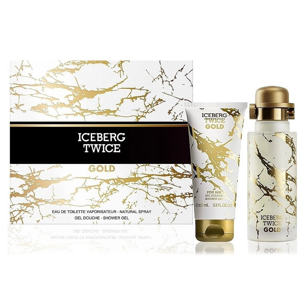Twice Gold Eau de Toilette Uomo Confezione Regalo con Gel Doccia